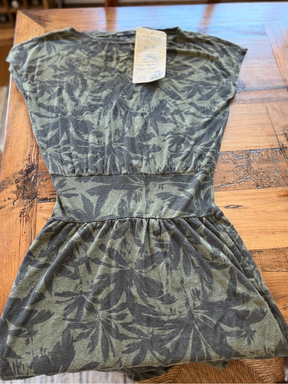 Prana Olive Green Botanical Maxi Dress - Picture 3 of 6